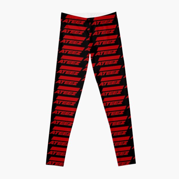 ATEEZ Logo (Action to Answer) (Red) Leggings RB0608 product Offical Ateez Merch
