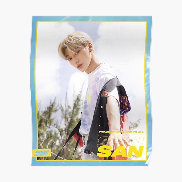 ATEEZ WAVE San Poster RB0608 product Offical Ateez Merch