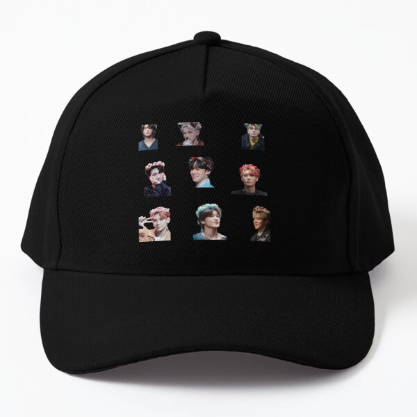 ateez flowers crown  Baseball Cap RB0608 product Offical Ateez Merch