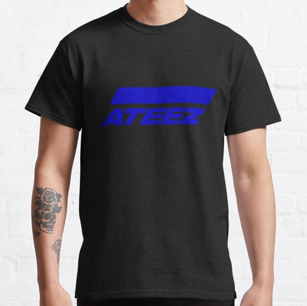 ATEEZ Logo (Action to Answer) (Blue) Classic T-Shirt RB0608 product Offical Ateez Merch