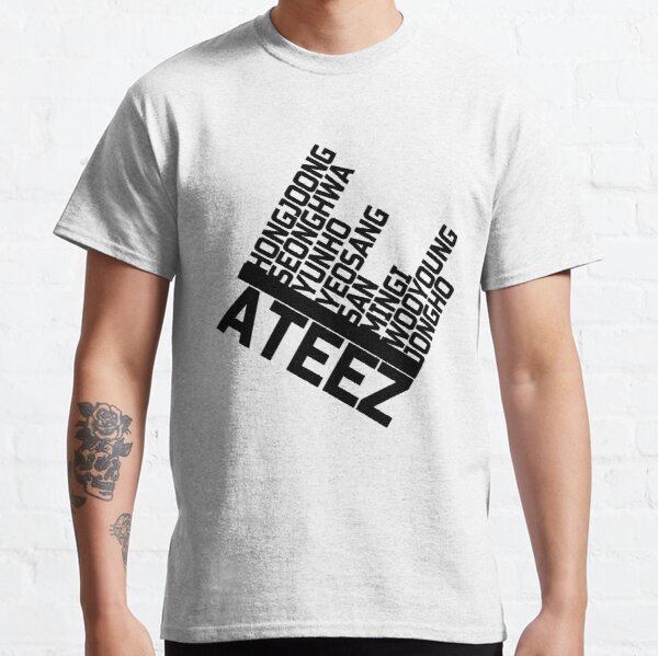 ATEEZ Member Names Design Classic T-Shirt RB0608 product Offical Ateez Merch