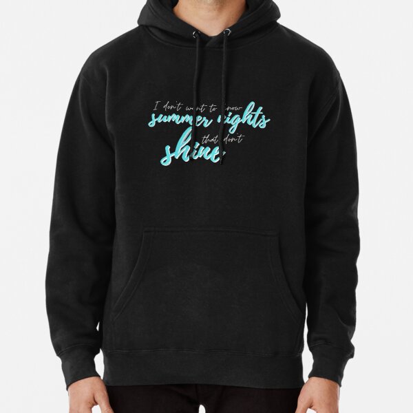 Ateez Blue Summer Lyrics English Pullover Hoodie RB0608 product Offical Ateez Merch