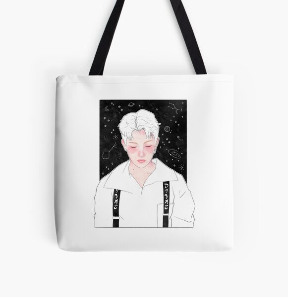 Hongjoong Space Oddity All Over Print Tote Bag RB0608 product Offical Ateez Merch