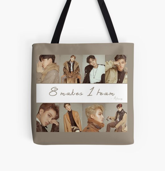 ATEEZ -8 makes 1 team All Over Print Tote Bag RB0608 product Offical Ateez Merch