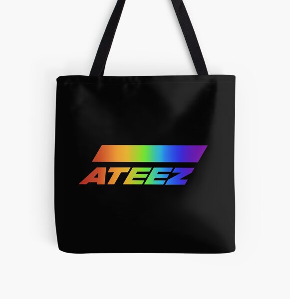 Ateez Rainbow Logo All Over Print Tote Bag RB0608 product Offical Ateez Merch