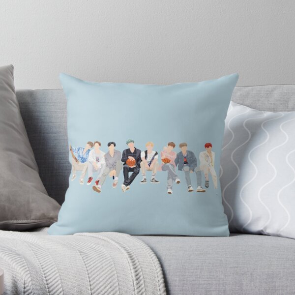 ATEEZ Wave Throw Pillow RB0608 product Offical Ateez Merch