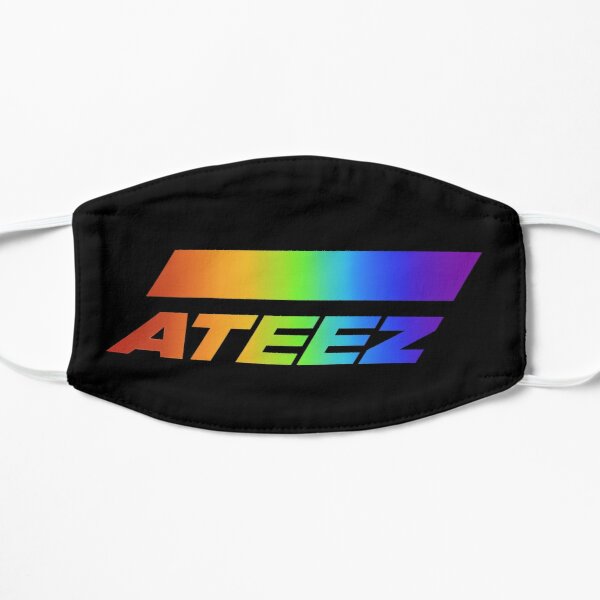 Ateez Rainbow Logo Flat Mask RB0608 product Offical Ateez Merch
