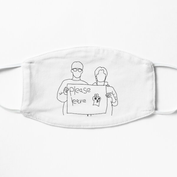 ATEEZ Yunho & San please leave meme Flat Mask RB0608 product Offical Ateez Merch