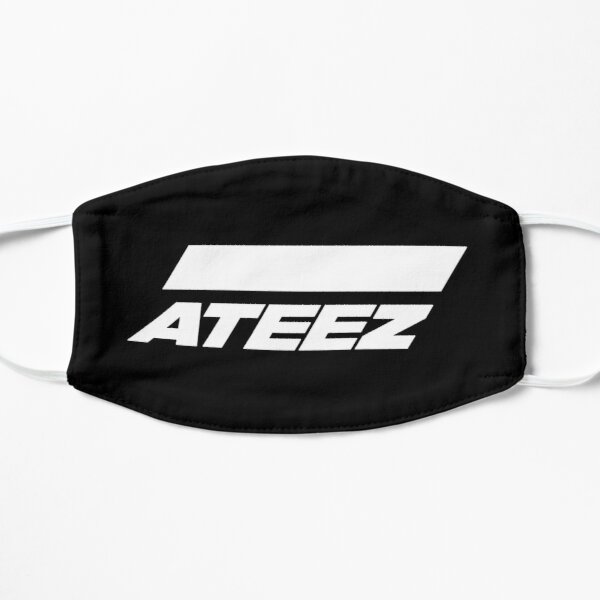 ATEEZ Logo (White) Flat Mask RB0608 product Offical Ateez Merch