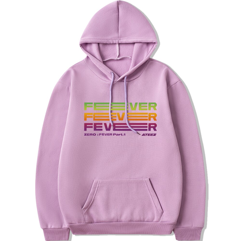Kpop ATEEZ Comeback Concert Zero Fever Part 1 Same Printing Hoodies Unisex Fashion Fleece Pullover Sweatshirt 1 - Ateez Store