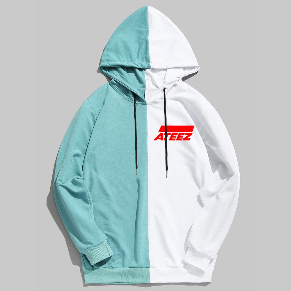 Newest Kpop ATEEZ Design Men Women Hoodies Hoody Sweatshirt Brand Spring Autumn Streetwear Patchwork Hip Hop 3 - Ateez Store