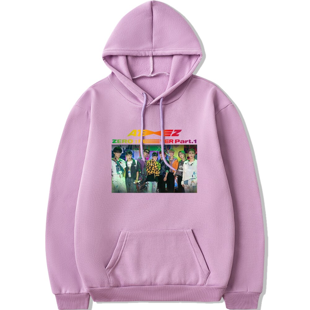 2021 Kpop ATEEZ Comeback Concert Zero Fever Part 1 Same Printing Hoodies Unisex Fleece Pullover Sweatshirt 1 - Ateez Store