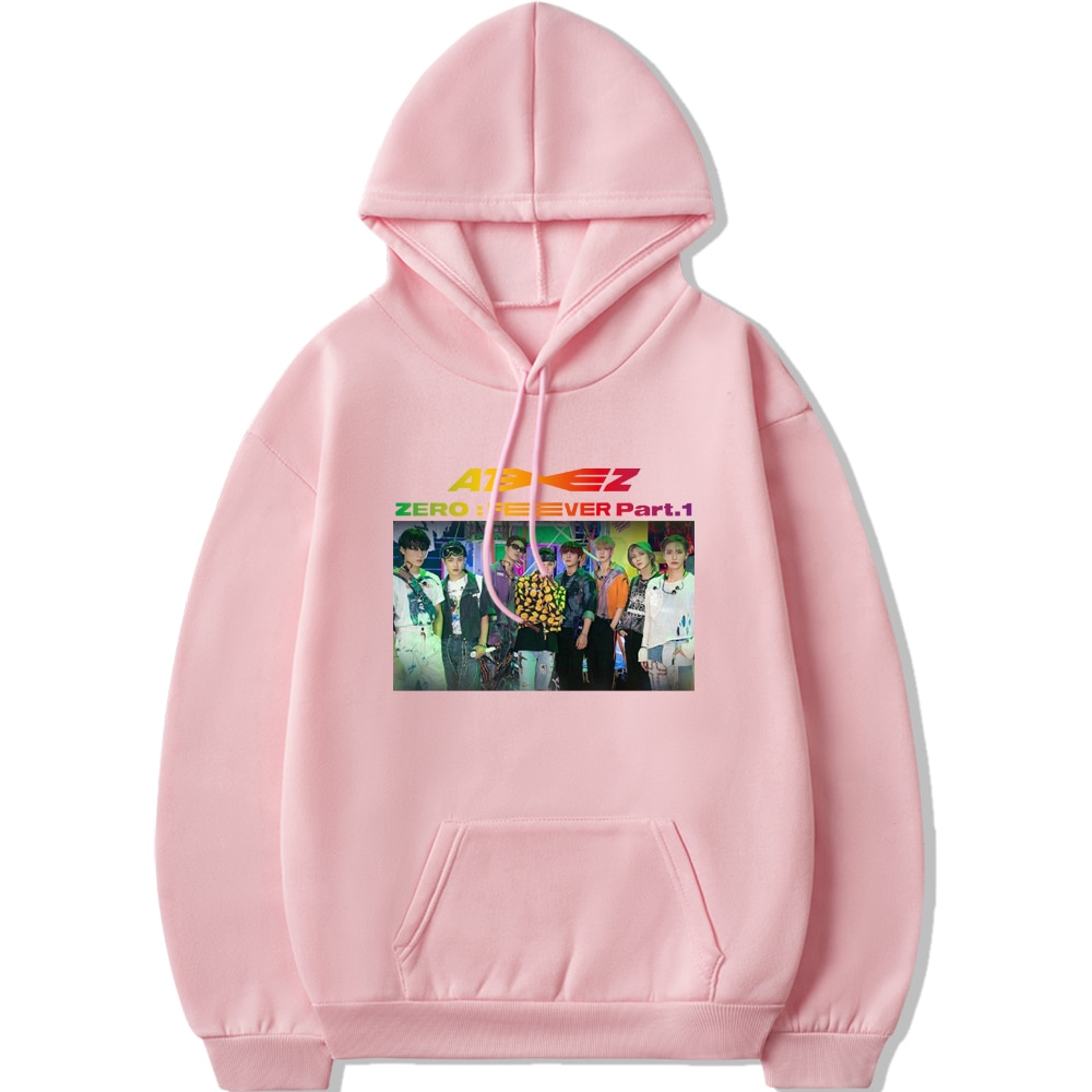 2021 Kpop ATEEZ Comeback Concert Zero Fever Part 1 Same Printing Hoodies Unisex Fleece Pullover Sweatshirt 3 - Ateez Store