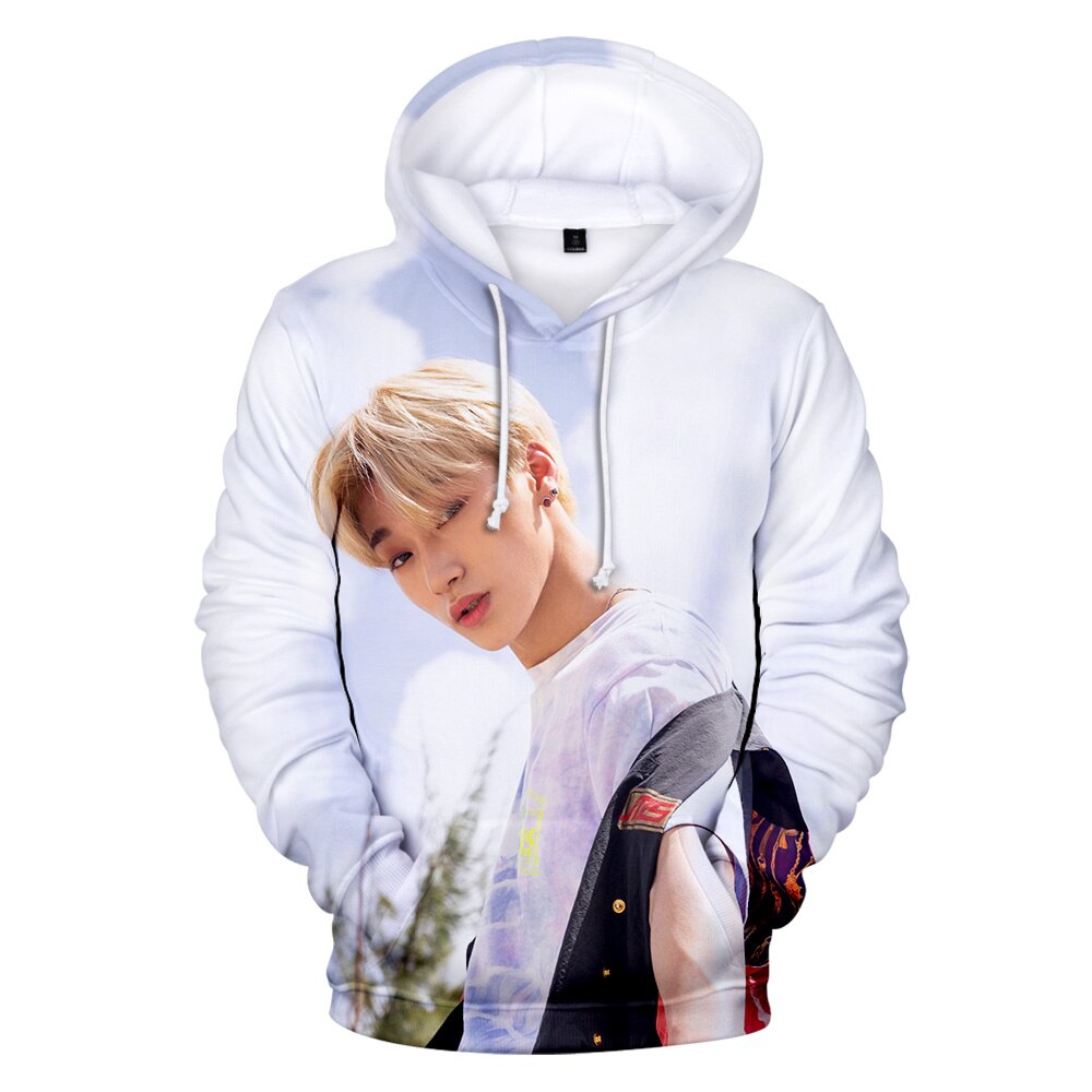 Popular idols ATEEZ 3D character print street youth hooded sweatshirt Men women Fashion new pullover O 1 - Ateez Store