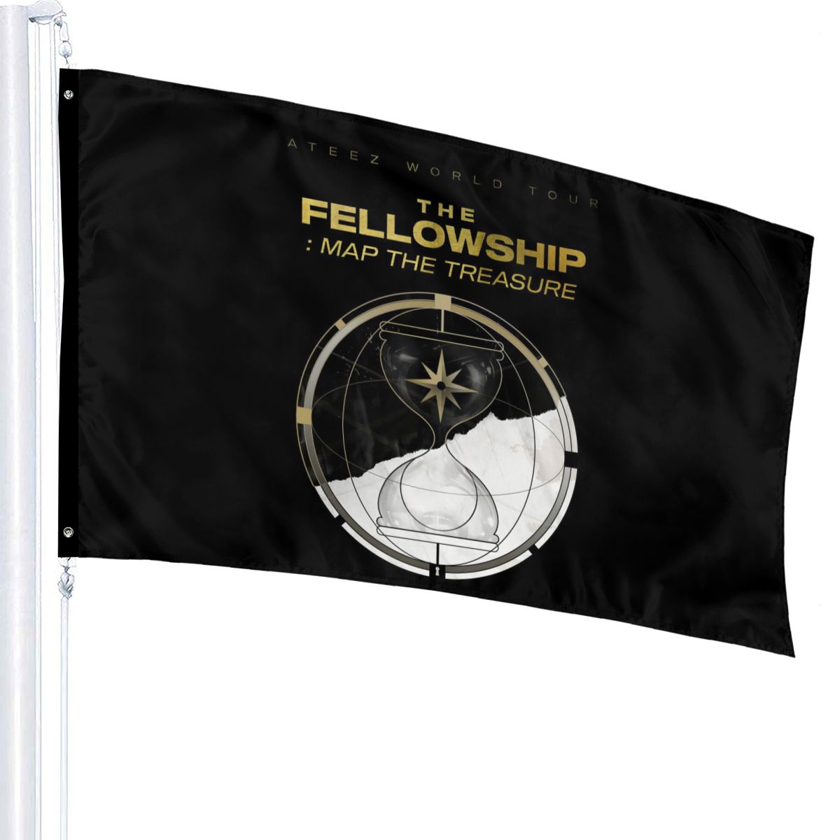 Ateez Kpop The Fellowship Map The Treasure Tour 2020 Concert Merch Atmungsaktives S 5Xl Headban Spring 1 - Ateez Store