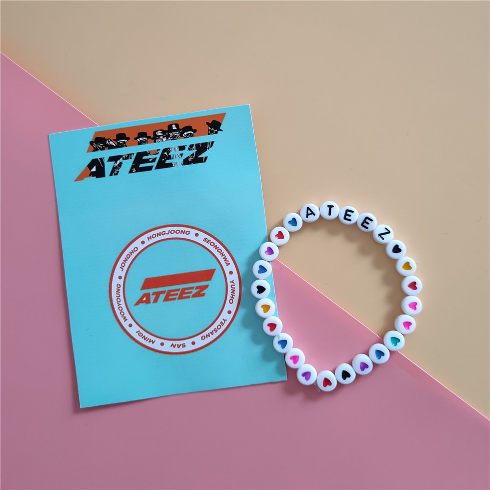 Kpop ATEEZ bracelet ATINY for fans collection MINGI YUNHO Acrylic bracelet K POP ATEEZ Album new 1 - Ateez Store
