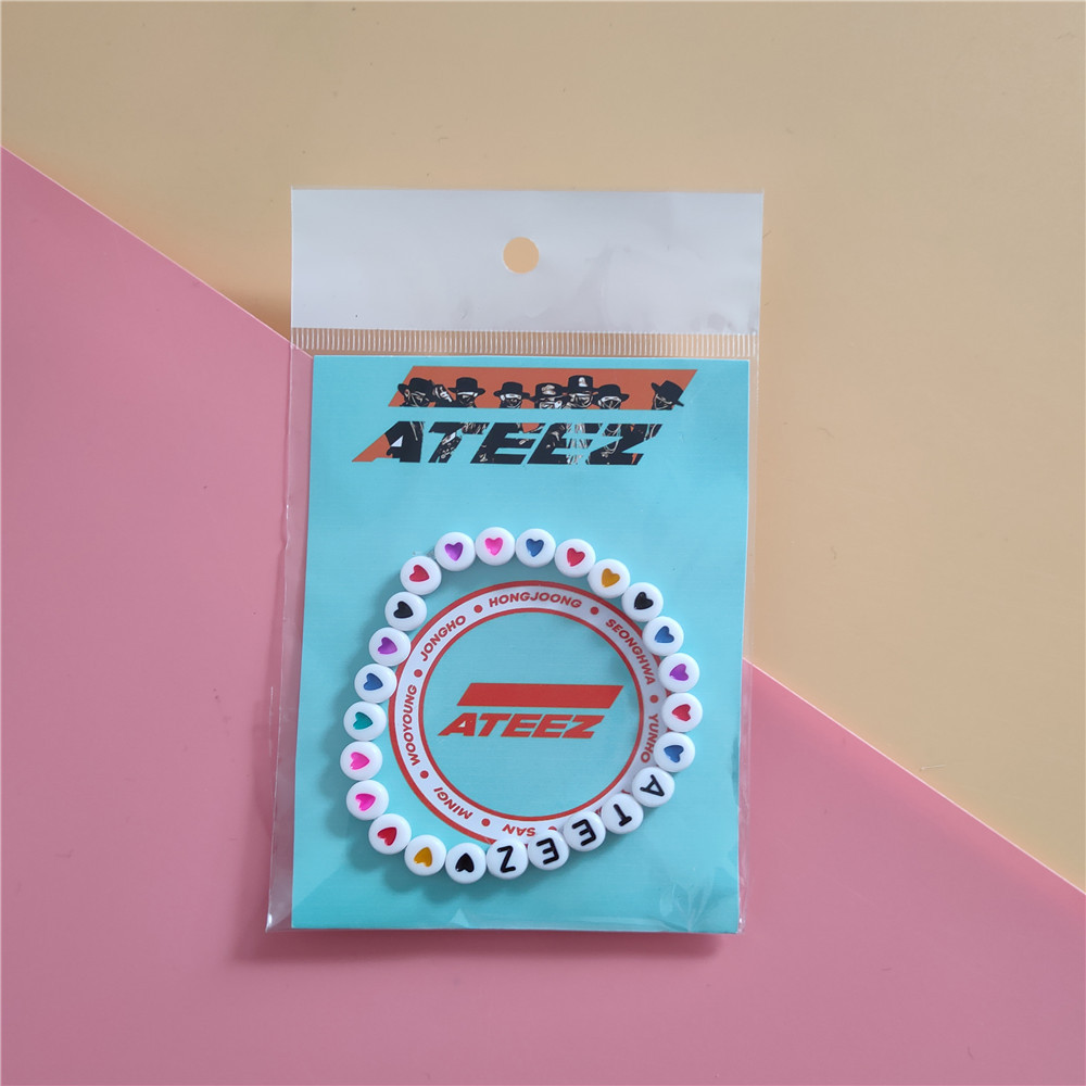Kpop ATEEZ bracelet ATINY for fans collection MINGI YUNHO Acrylic bracelet K-POP ATEEZ Album new arrivals